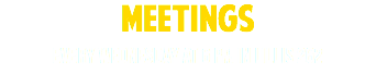 MEETINGS
every Wednesday at 6 pm in Lillis 262
